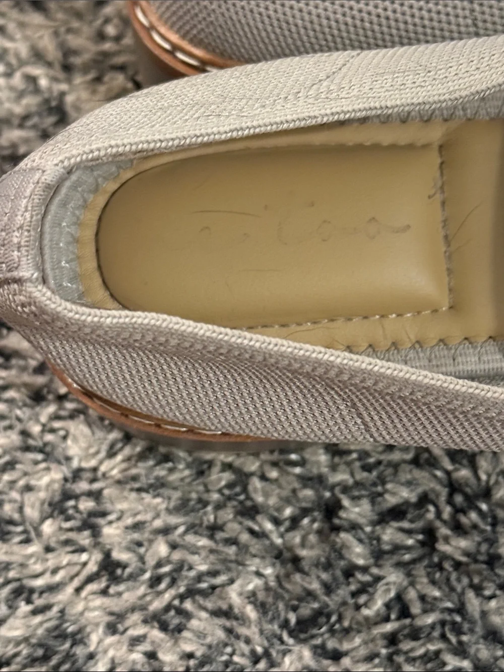 Me Too Women’s Gray Knit Platform Penny Loafers Size 8
